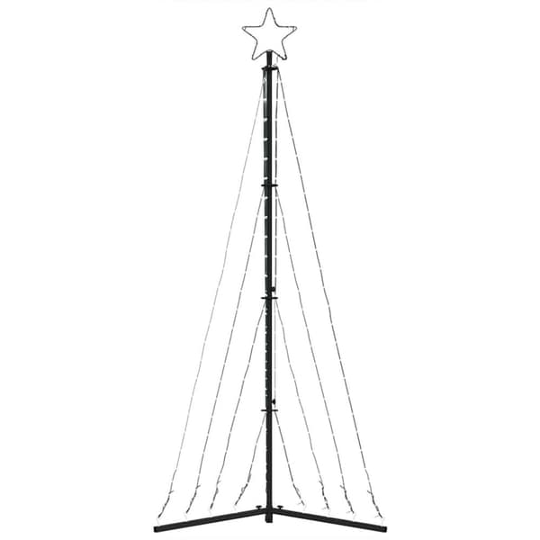 vidaXL LED Juletre 339 LEDs Varm Hvit 187 cm
