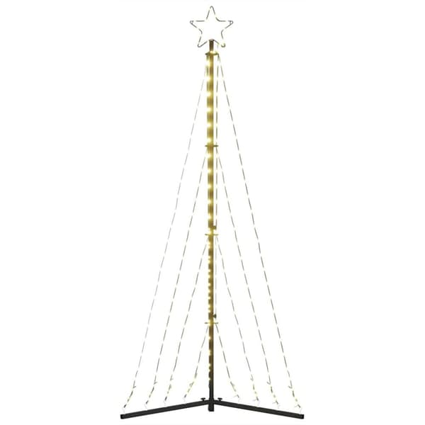 vidaXL LED Juletre 339 LEDs Varm Hvit 187 cm