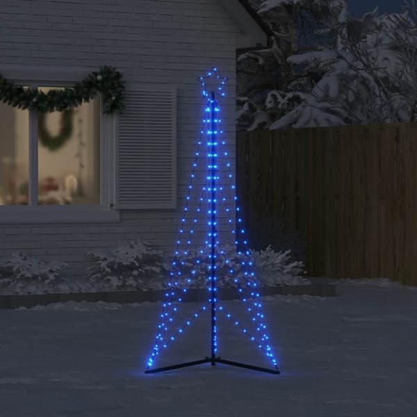 vidaXL LED joulukuusi 363 sinistä LED-valoa 182 cm