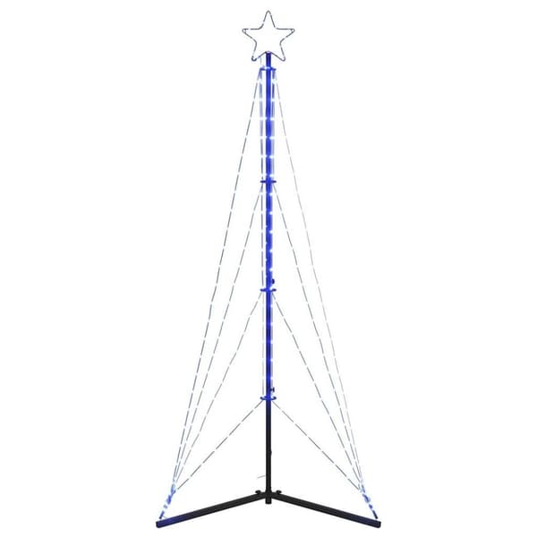 vidaXL LED joulukuusi 363 sinistä LED-valoa 182 cm