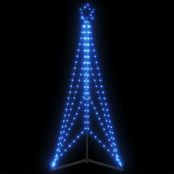 vidaXL LED joulukuusi 363 sinistä LED-valoa 182 cm