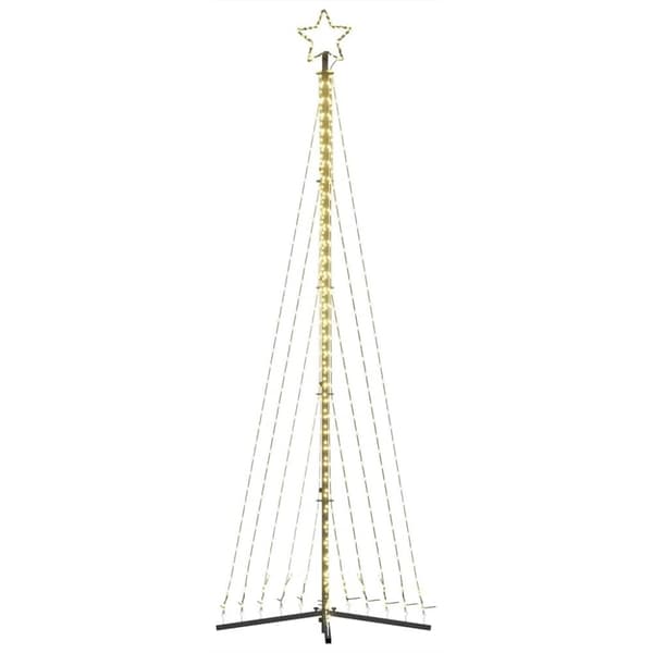 vidaXL LED joulukuusi 495 lämpimän valkoista LED-valoa 300,5 cm