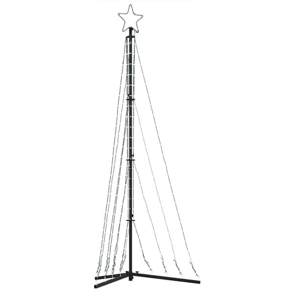 vidaXL LED joulukuusi 339 kylmän valkoista LED-valoa 187 cm