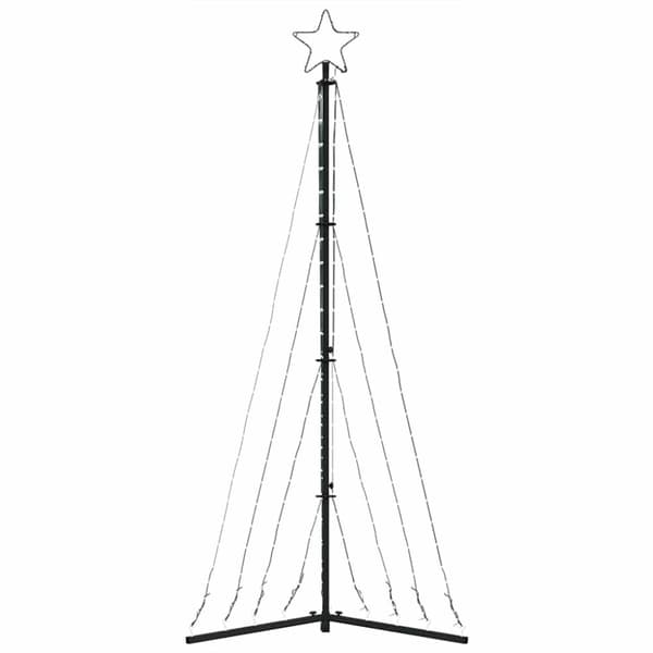 vidaXL LED joulukuusi 339 kylmän valkoista LED-valoa 187 cm