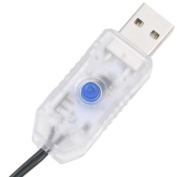 vidaXL LED joulukuusi 339 kylmän valkoista LED-valoa 187 cm