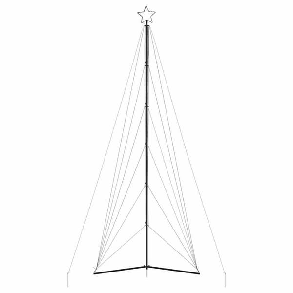 vidaXL LED julgran 861 LEDs flerfärgad 478 cm