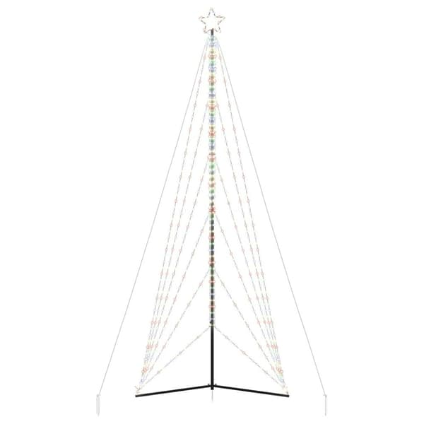 vidaXL LED julgran 861 LEDs flerfärgad 478 cm
