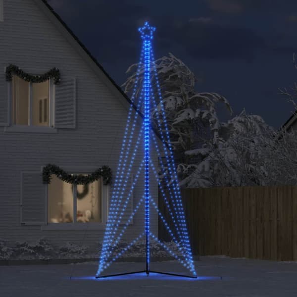 vidaXL LED joulukuusi 861 sinistä LED-valoa 478 cm