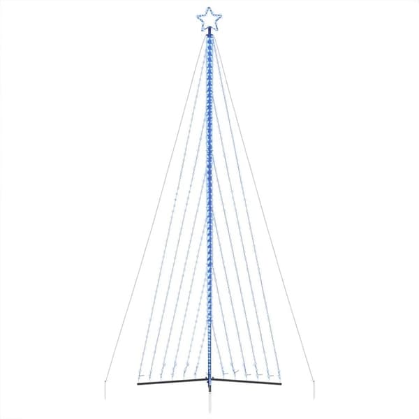 vidaXL LED-juletræ 789 LED'er 476 cm blåt lys