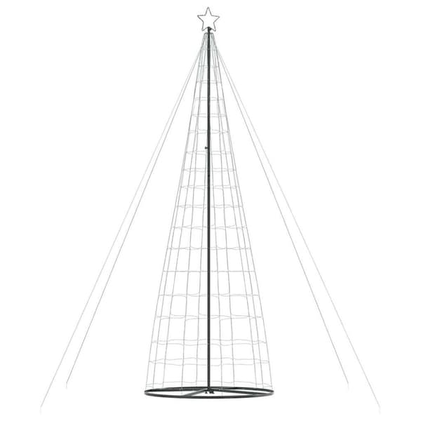 vidaXL LED joulukuusi 1534 LEDit Lämmin valkoinen 503 cm