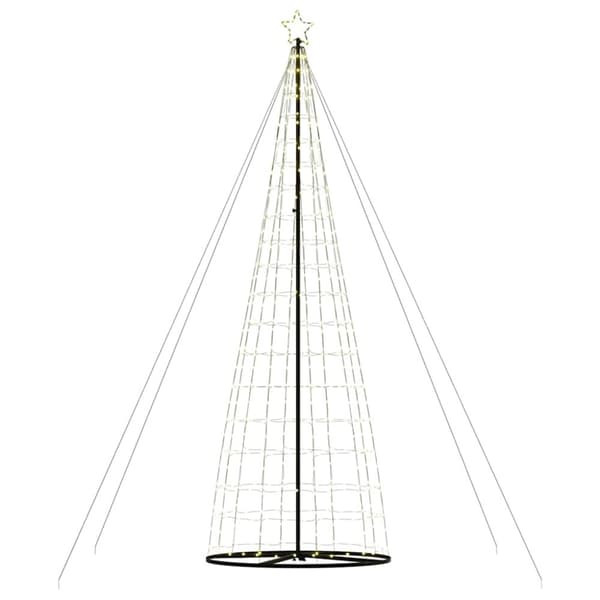 vidaXL LED joulukuusi 1534 LEDit Lämmin valkoinen 503 cm