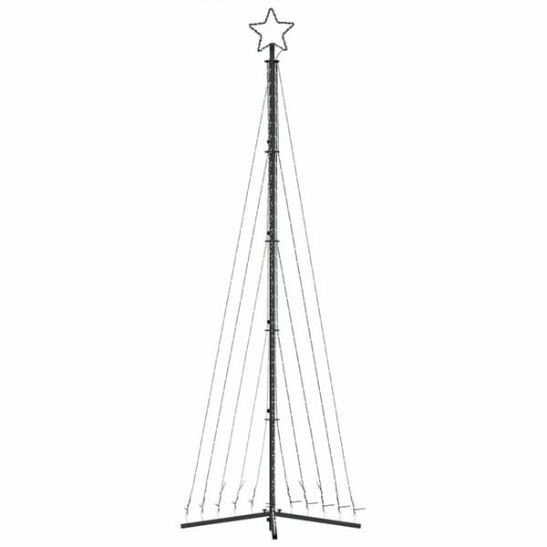vidaXL LED joulukuusi 495 värikästä LED-valoa 300,5 cm