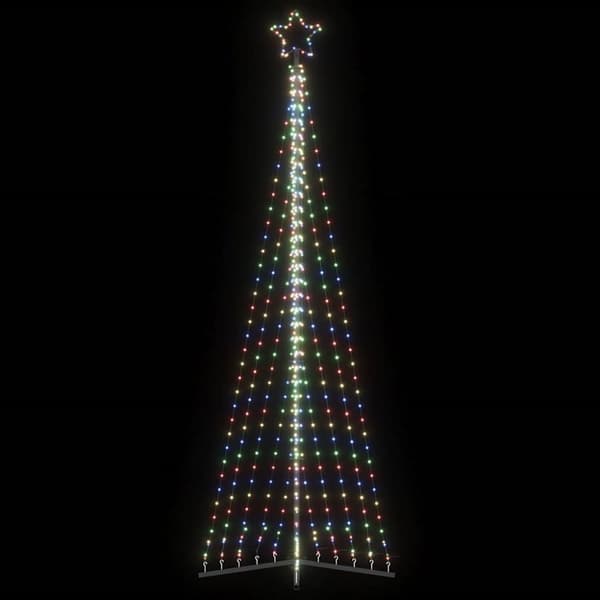 vidaXL LED joulukuusi 495 värikästä LED-valoa 300,5 cm
