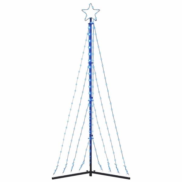 vidaXL LED-juletræ 339 LED'er 187 cm koldt hvidt lys