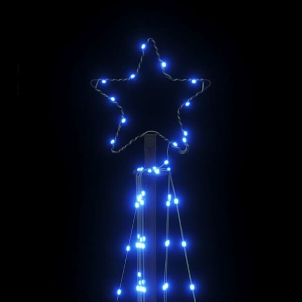 vidaXL LED-juletræ 339 LED'er 187 cm koldt hvidt lys