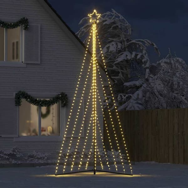 vidaXL LED Juletre 570 LEDs Varm Hvit 399 cm