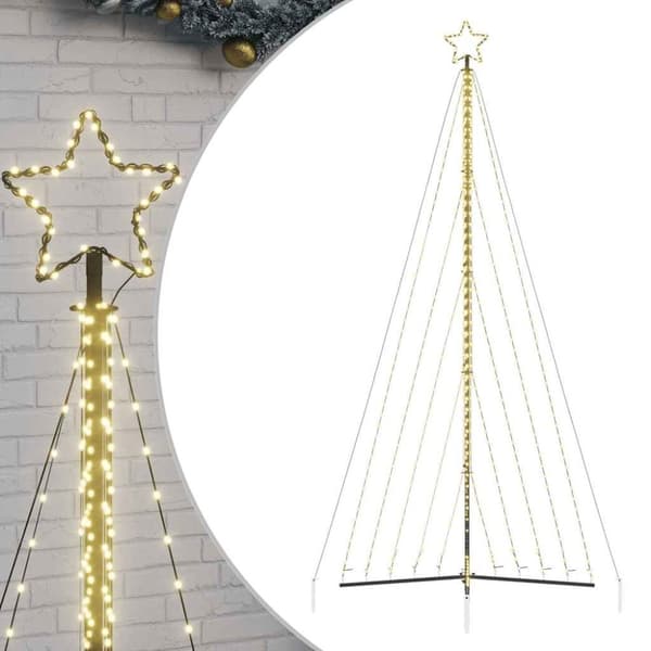 vidaXL LED Juletre 570 LEDs Varm Hvit 399 cm