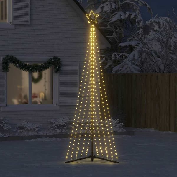 vidaXL LED julgran 495 LED varmvit 300,5 cm