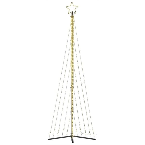 vidaXL LED julgran 495 LED varmvit 300,5 cm
