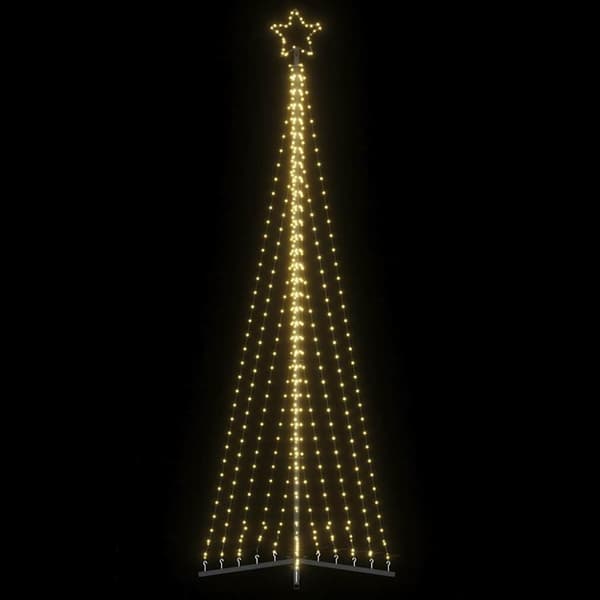 vidaXL LED julgran 495 LED varmvit 300,5 cm