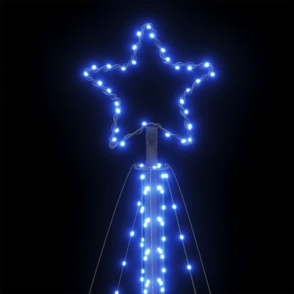 vidaXL LED julgran 570 LEDs blå 399 cm