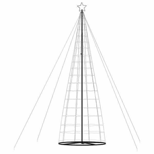 vidaXL LED julgran 1534 LEDs blå 503 cm