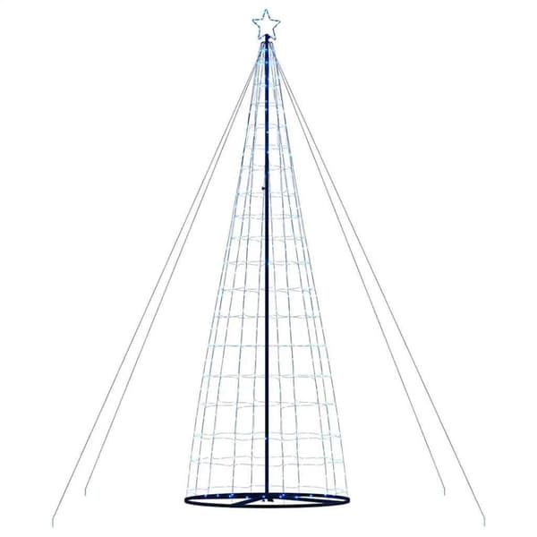 vidaXL LED julgran 1534 LEDs blå 503 cm