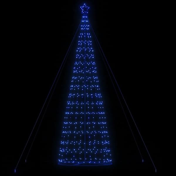 vidaXL LED julgran 1534 LEDs blå 503 cm
