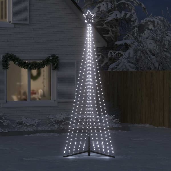 vidaXL LED juletre 495 LEDs Kald Hvit 300,5 cm