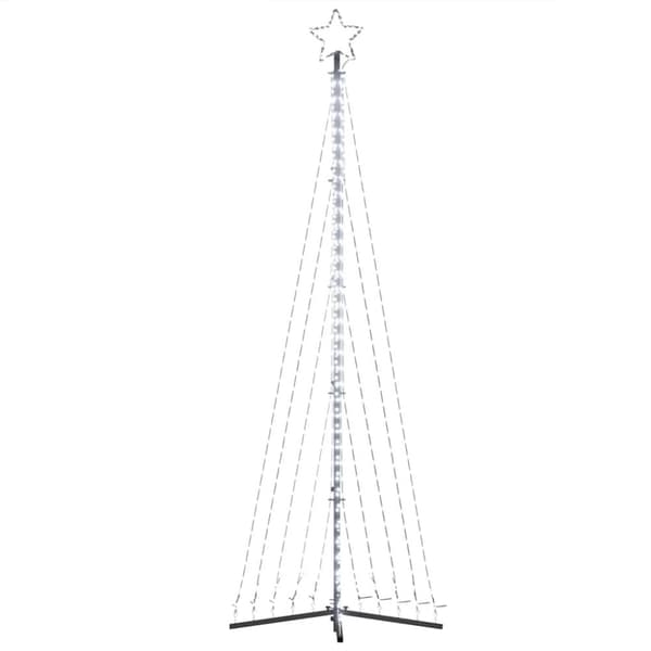 vidaXL LED juletre 495 LEDs Kald Hvit 300,5 cm