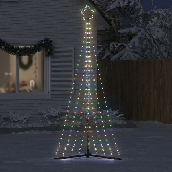 vidaXL LED Juletre 447 LED Fargerike 249 cm