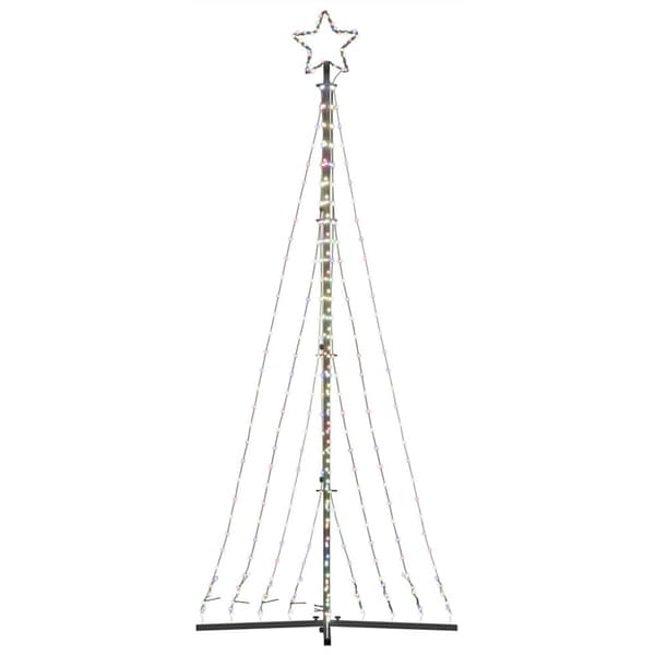 vidaXL LED Juletre 447 LED Fargerike 249 cm