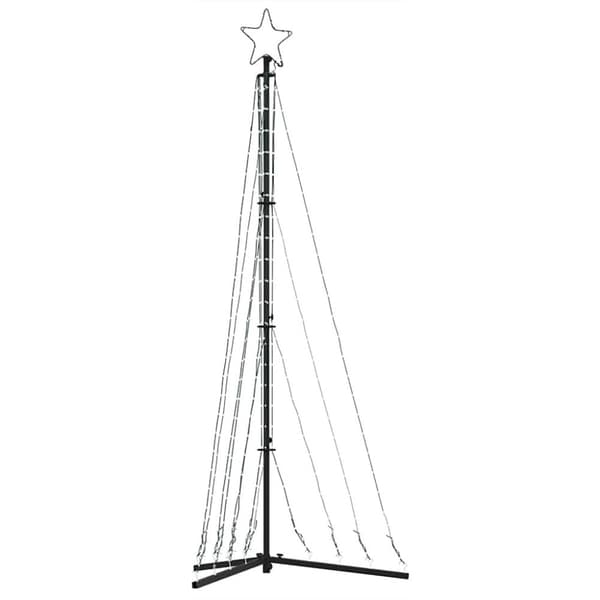 vidaXL LED joulukuusi 339 lämpimän valkoista LED-valoa 187 cm