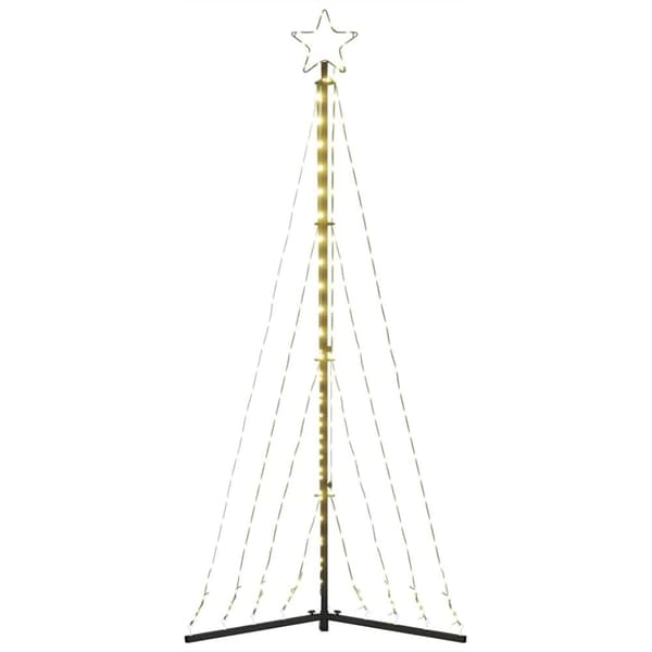 vidaXL LED joulukuusi 339 lämpimän valkoista LED-valoa 187 cm