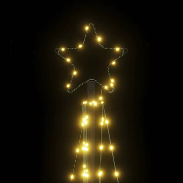 vidaXL LED joulukuusi 339 lämpimän valkoista LED-valoa 187 cm