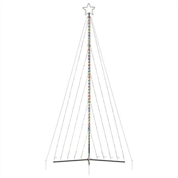 vidaXL LED joulukuusi 570 värikästä LED-valoa 399 cm