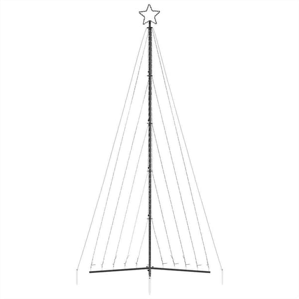 vidaXL LED joulukuusi 570 lämpimän valkoista LED-valoa 399 cm