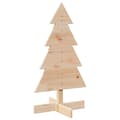 Miniatyrbilde 3 av 9: vidaXL Juletre av tre til pynt 80 cm heltre furu
