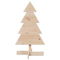 Miniatyrbilde 4 av 9: vidaXL Juletre av tre til pynt 80 cm heltre furu