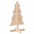 Miniatyrbilde 6 av 9: vidaXL Juletre av tre til pynt 80 cm heltre furu