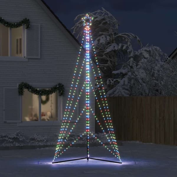 vidaXL LED Juletre 615 LED Fargerike 404,5 cm