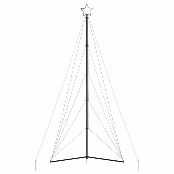 vidaXL LED Juletre 615 LED Fargerike 404,5 cm