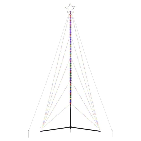 vidaXL LED Juletre 615 LED Fargerike 404,5 cm