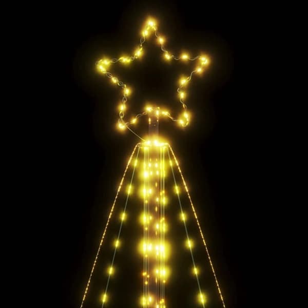 vidaXL LED juletre 615 LEDs Varm Hvit 404,5 cm