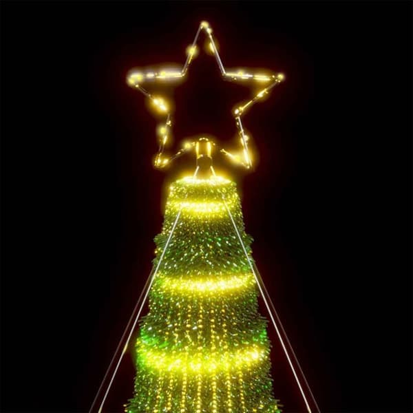 vidaXL LED Juletre 1028 LEDs Varm Hvit 403 cm