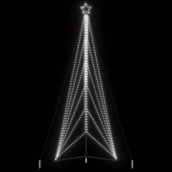 vidaXL LED Juletre 861 LEDs Kald Hvit 478 cm
