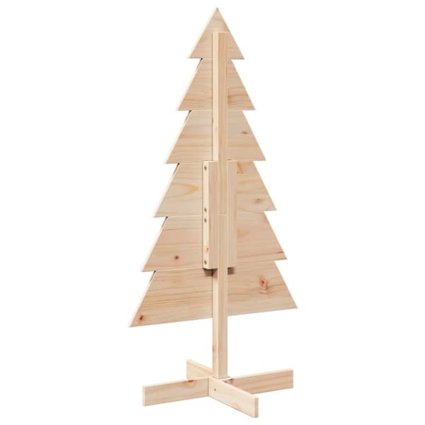 vidaXL Julgran i trä 120 cm massiv furu