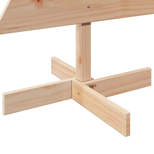 vidaXL Julgran i trä 120 cm massiv furu