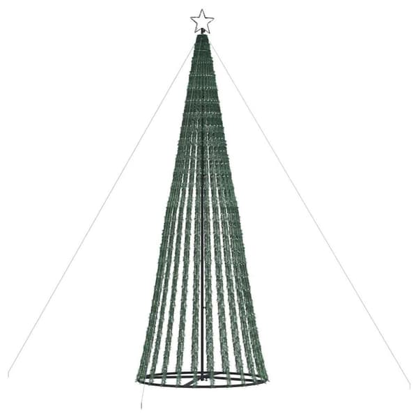 vidaXL LED Juletre 1028 LEDer Kald Hvit 403 cm