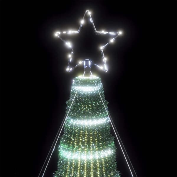 vidaXL LED Juletre 1028 LEDer Kald Hvit 403 cm